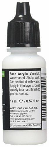 Vallejo Model Color. Vernice acrilica, tubetto da 17Â ml Satin Varnish - 2