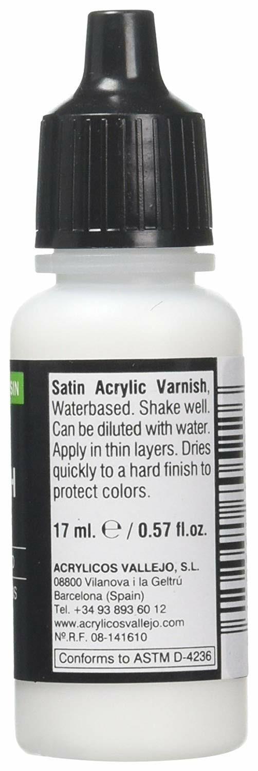 Vallejo Model Color. Vernice acrilica, tubetto da 17Â ml Satin Varnish - 4