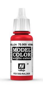 Vallejo 70.909 pittura Vermilion Bottiglia 17 ml