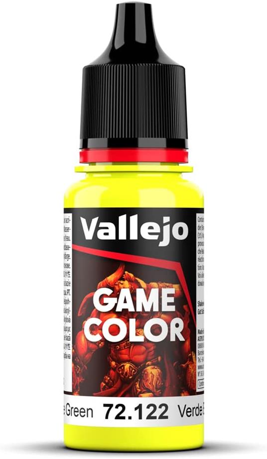 GAME COLOR BILE GREEN 72122 COLORI VALLEJO Vallejo Pennelli e colori  Giocattoli IBS