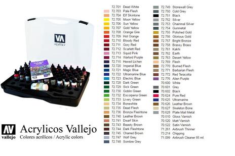 Game Air Color Set (64 pcs) 72872 Colori Acrilici Valigetta 50011