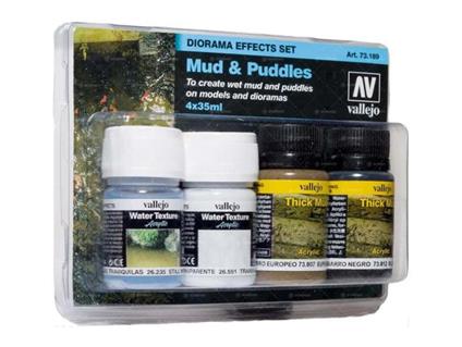 Mud E Puddles Diorama Set (4) 73189 Colori Vallejo