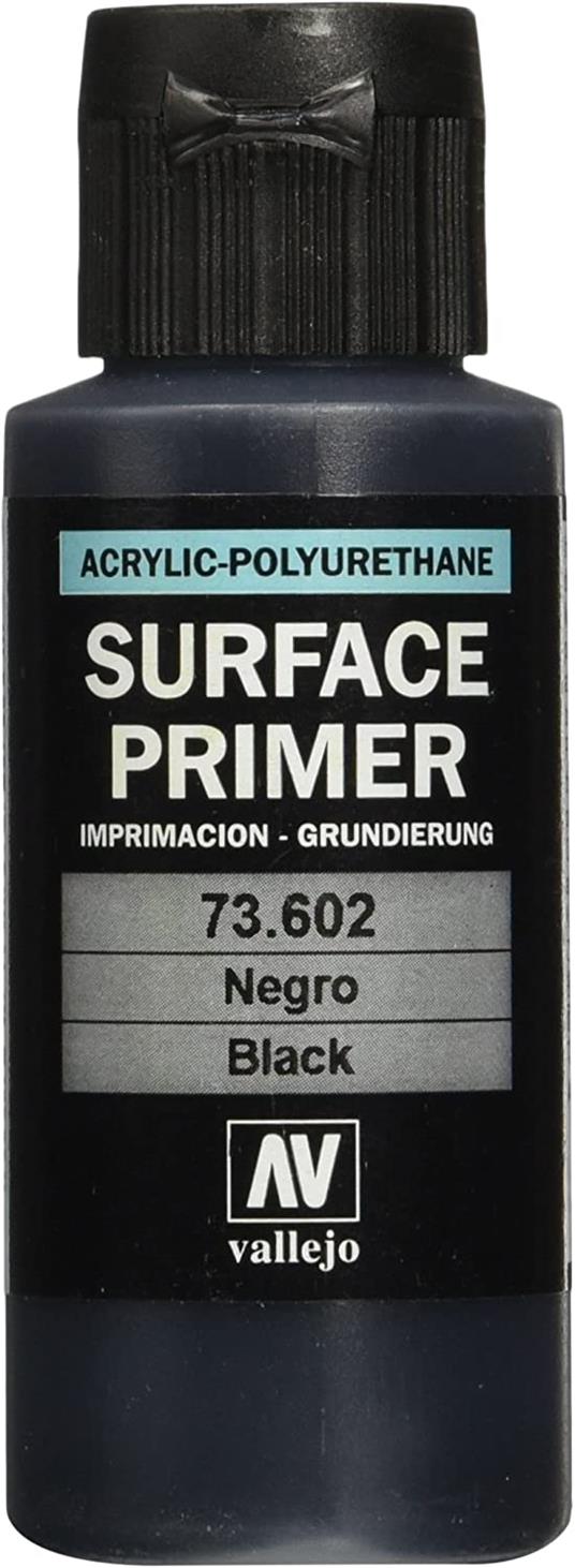 VALLEJO SURFACE PRIMER BLACK 60ml 73602 COLORI VALLEJO