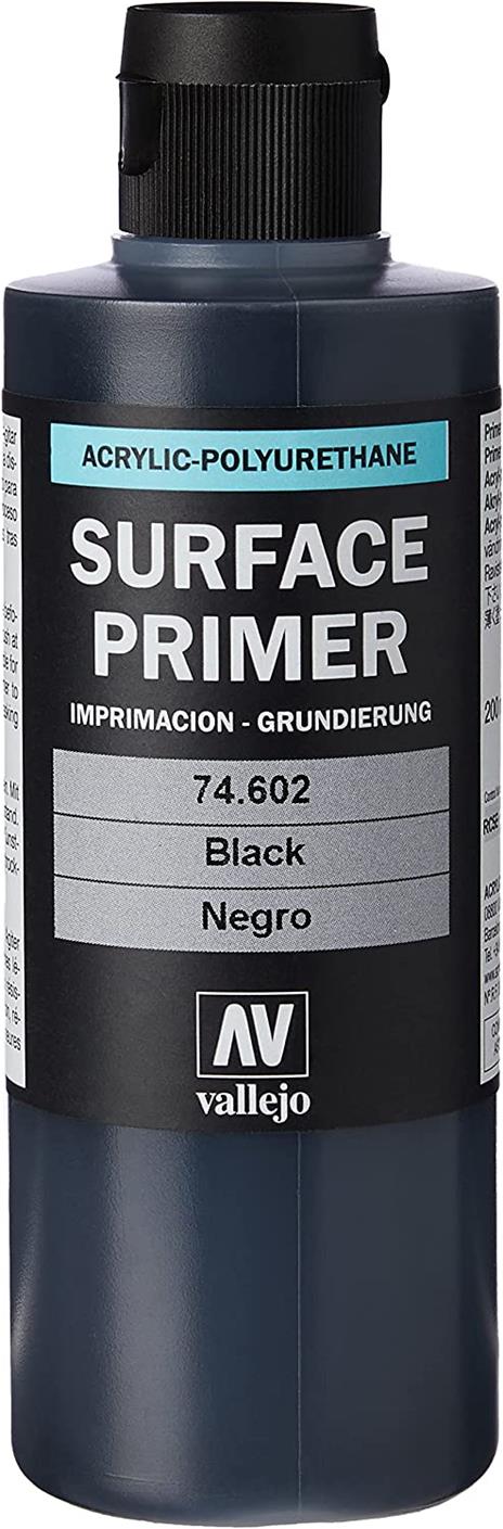 SURFACE PRIMER BLACK 200 ML 74602 COLORI VALLEJO - 6