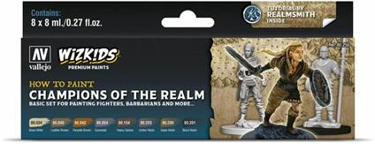 8 colori acrilci 8ml Wizkids Ps Champions Of The Realm (72767)