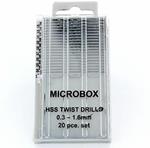 Microbox Drill Bits Set (20) 0.3-1.6mm