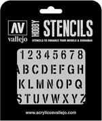 Stencil Stlet002 Stamp Font