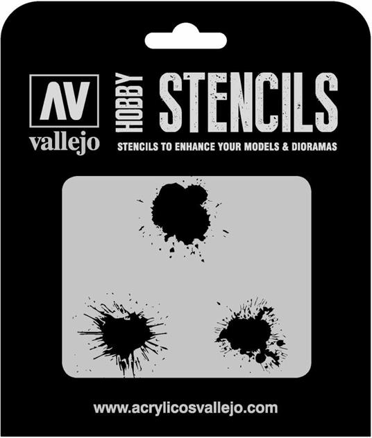 Stencil Sttx005 Paint Stains