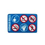 Tappeto sala bagno Shower Rules polyest/latex