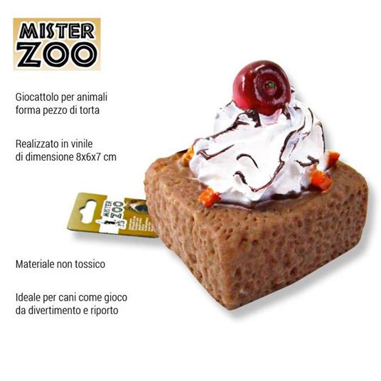 Giocattolo Per Cane Torta In Vinile 8X6X7 Cm - Mister Zoo - Idee