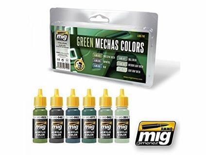Green Mechas Colors Set 7149