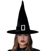 Cappello strega in vellutino, halloween