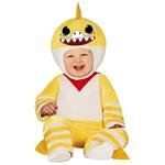 Costume Baby Shark Yellow Taglia 12-18 Mesi