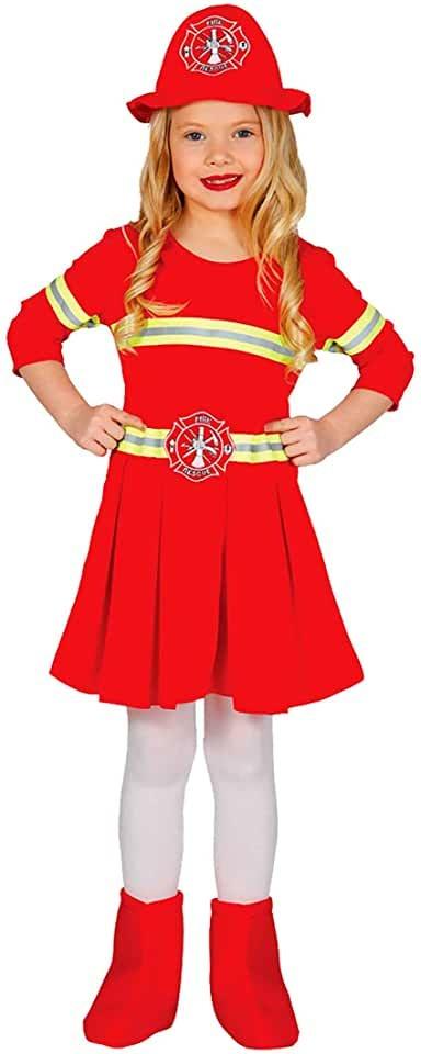 Costume vigilessa del fuoco pompiera. Da 3 anni