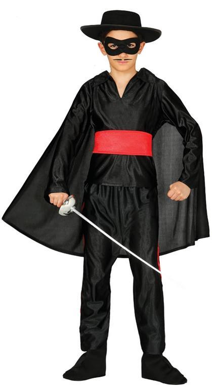 Vestito Bandito Mascherato Zorro 3-4 Anni