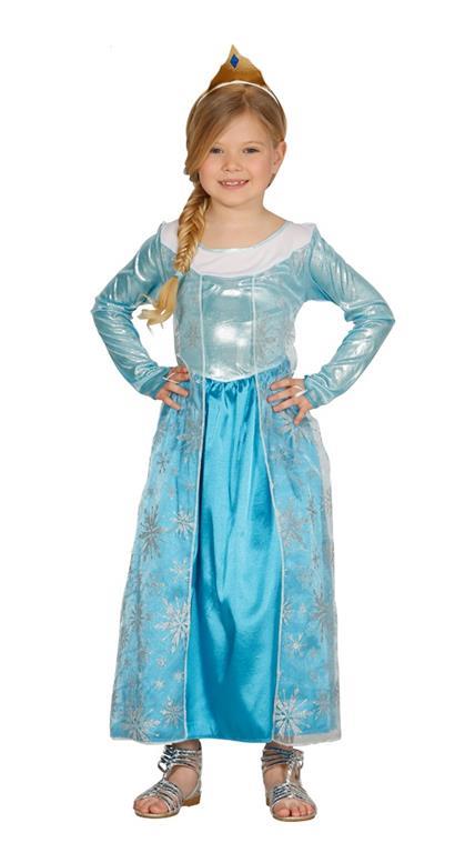 Vestito Principessa Elsa 3-4 Anni