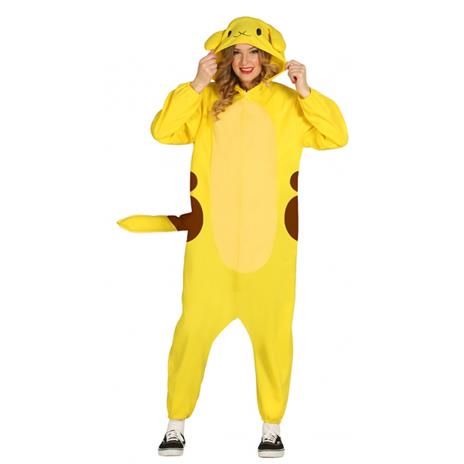 Costume Tuta Pikachu Pokemon Giallo Taglia Unica