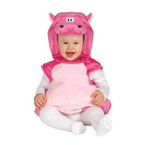 Costume Ippopotamo Rosa Baby Neonato 12 - 24 Mesi 82 - 90 cm - 8