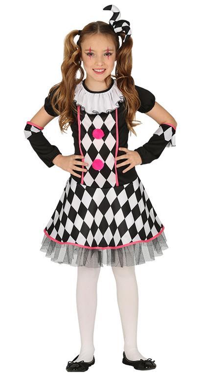 Costume dark circus arlecchino clown. Da 5 anni