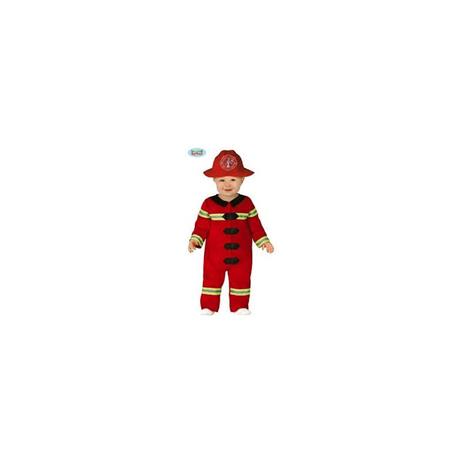 Costume Baby Vigile Del Fuoco 6-12 Mesi - 2