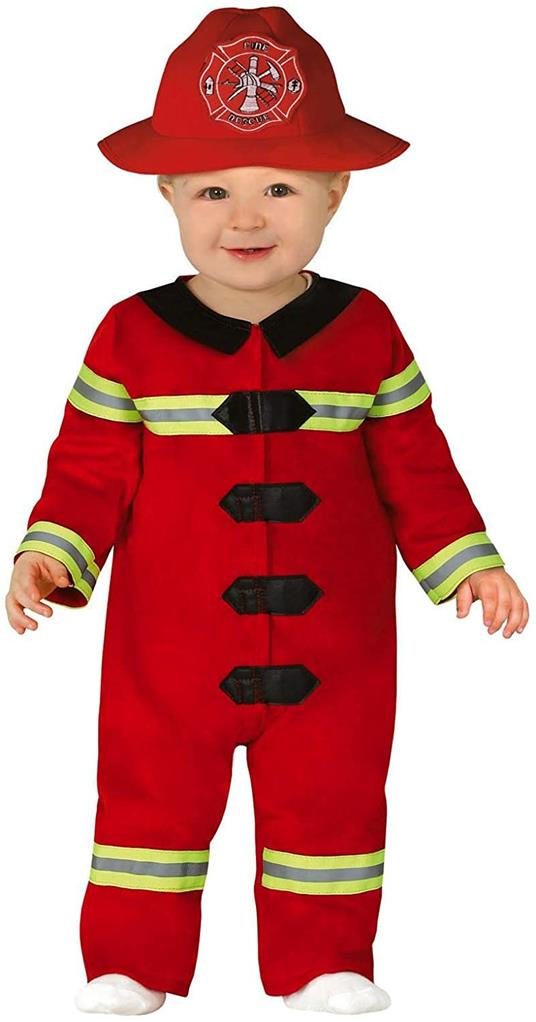 Costume Vigile Del Fuoco Bambino 12-24 Mesi