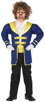 Guirca-Costume Principe Adam Bestia Bimbo 3/4 Anni, Colore Blu,Giallo e e Nero, 88422