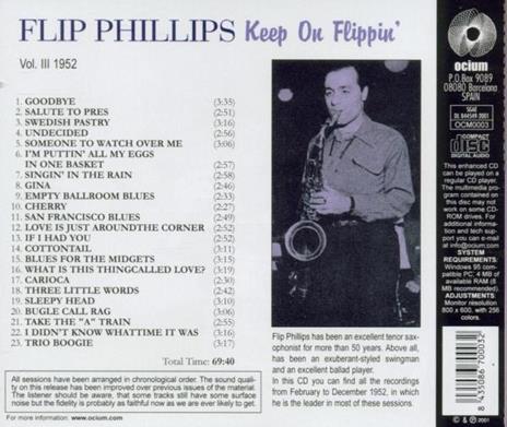 Keep on Flippin' - CD Audio di Flip Phillips - 2
