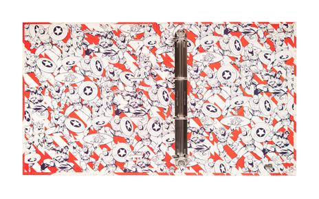 Raccoglitore 4 Anelli Marvel Captain America Shield - 3