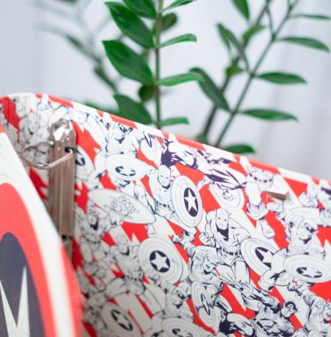 Raccoglitore 4 Anelli Marvel Captain America Shield - 5