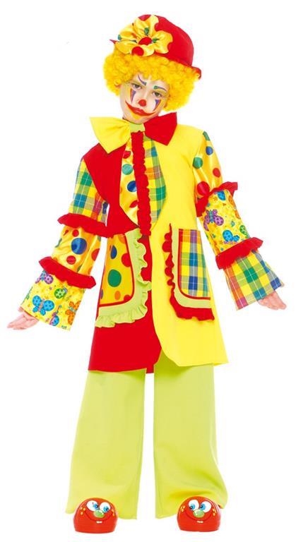 Vestito Clown Buffone 4-6 Anni