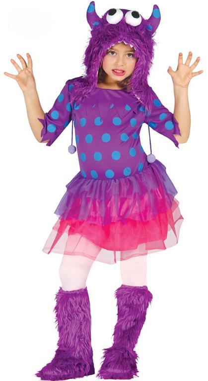 Vestito Monstruita Lilla 5-6 Anni