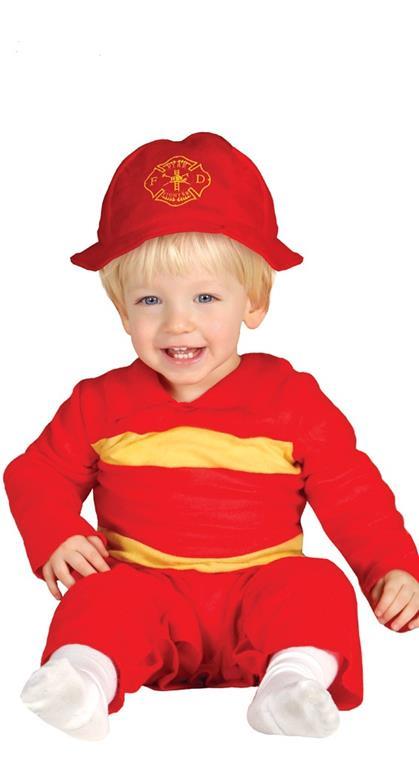 Costume Pompiere Baby Neonato 1- 12 Mesi 64 - 82 cm - 2