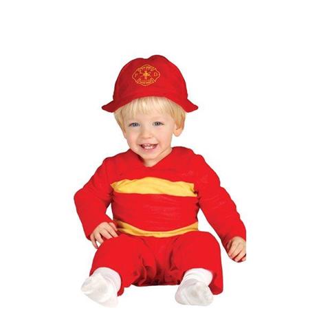 Costume Pompiere Baby Neonato 1- 12 Mesi 64 - 82 cm