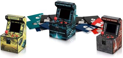 ITAL - Mini Arcade Retro / Mini Console Geek Portatile con 250 Giochi Integrati / 16 Bit / Gadget Perfetto Come Regalo per Bambini E Adulti (Blu)