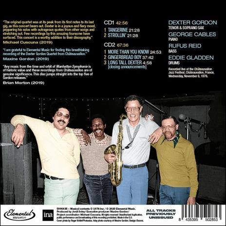 Live At Chàteauvallon 1978 - CD Audio di Dexter Gordon - 2