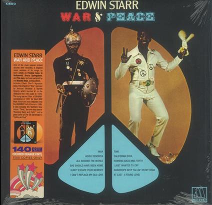 War & Peace (Ltd 180G Orange Vinyl) - Vinile LP di Edwin Starr
