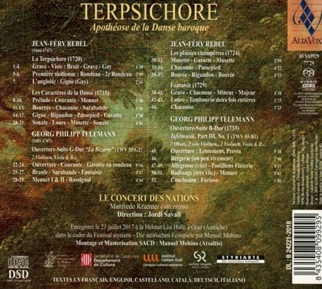 Terpsichore - Apothéose de la danse baroque - SuperAudio CD di Georg Philipp Telemann,Jean-Féry Rebel - 2
