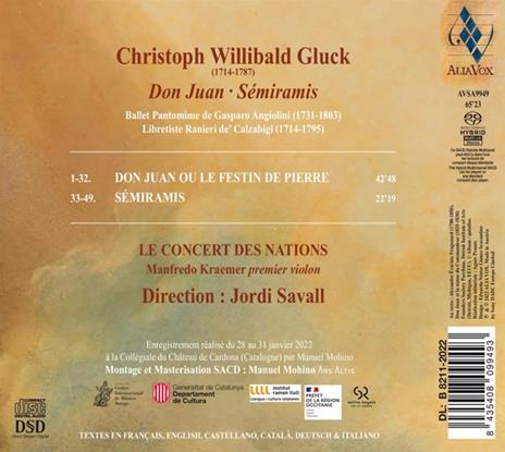 Don Juan - Semiramis - SuperAudio CD di Christoph Willibald Gluck,Jordi Savall - 2