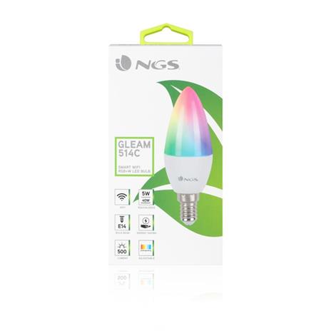 Lampadina LED Wi-Fi con Colori Regolabili RGB+W E14 - 5