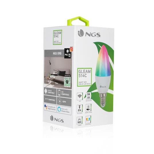 Lampadina LED Wi-Fi con Colori Regolabili RGB+W E14 - 6