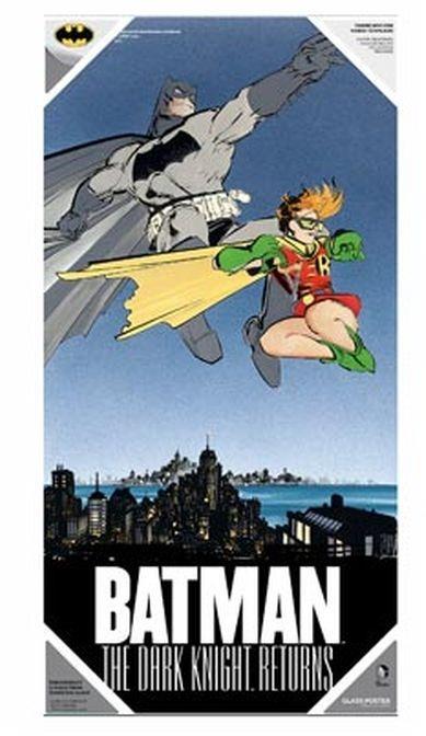 The Dark Knight Returns Batman And Robin Glass Poster