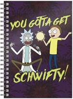 Rick And Morty Schwifty Spiral Notebook
