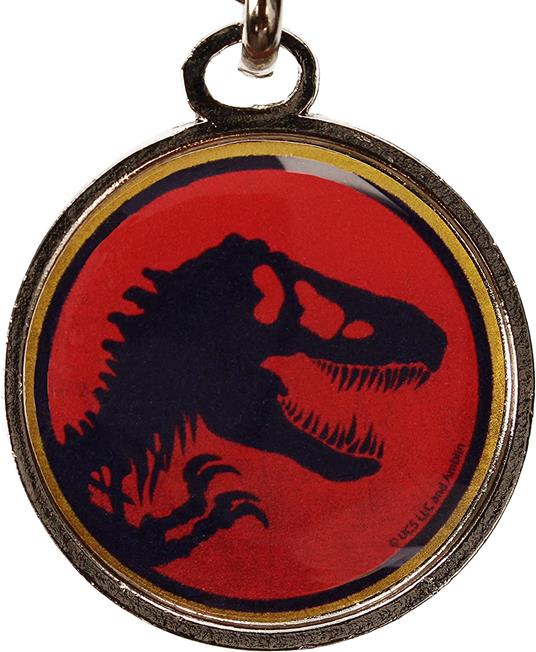 Jurassic Park Metal Portachiavi Logo 7 Cm Sd Toys - 3