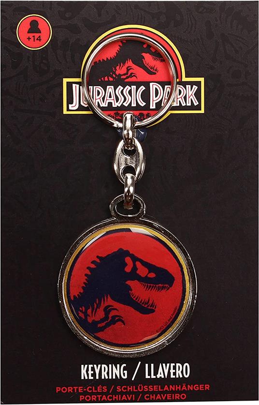 Jurassic Park Metal Portachiavi Logo 7 Cm Sd Toys - 6