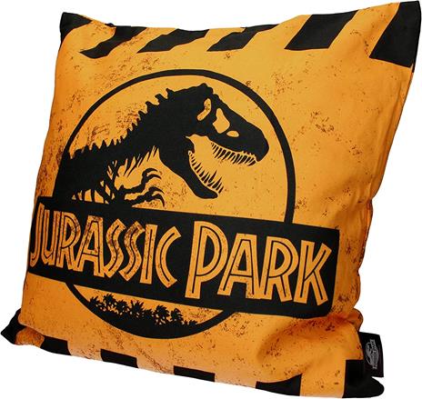 Jurassic Park Cuscino Caution Yellow Logo 40 X 40 Cm Sd Toys - 2