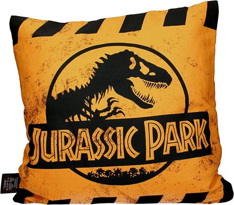 Jurassic Park Cuscino Caution Yellow Logo 40 X 40 Cm Sd Toys - 3