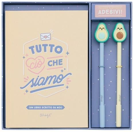 Set di libro amore + 2 penne con forme Mr Wonderful. Tutto ciò che siamo