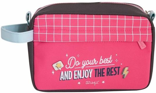 Astuccio grande Mr Wonderful Do your best and enjoy the rest - Mr Wonderful  - Cartoleria e scuola