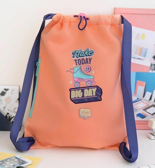 Zaino coulisse. Make today a big day - Mr Wonderful - Cartoleria e scuola |  IBS