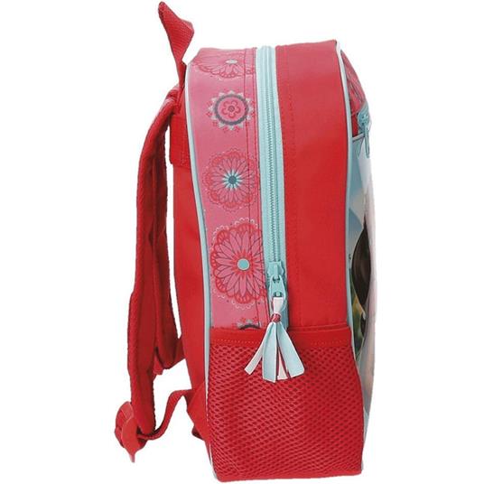 Zainetto Scuola Elena Di Avalor 28 Cm Zaino Asilo Bambine Rosso Azzurro - 2